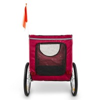 DURAMAXX-King-Rex-Fahrradanhnger-Hundeanhnger-250l-40kg-Stahlrohr-rot-0-2