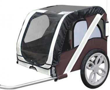 Test: Leopet FAH18/2-Desert Palm Hunde Fahrradanhänger